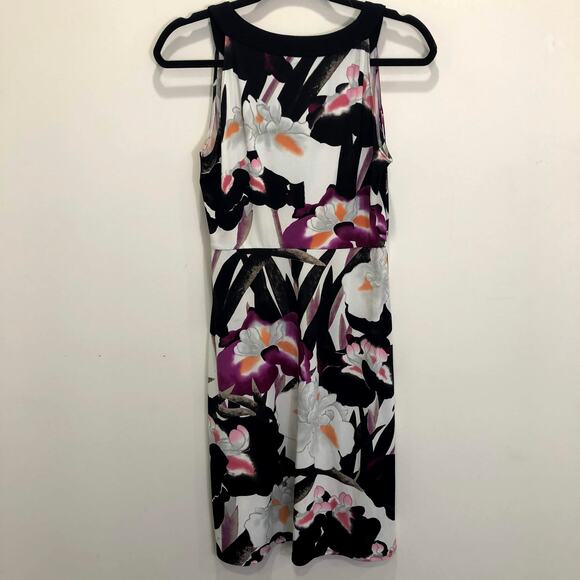 Tahari Floral V-Neck Lightweight Size Small Y2K Babydoll - Picture 4 of 6